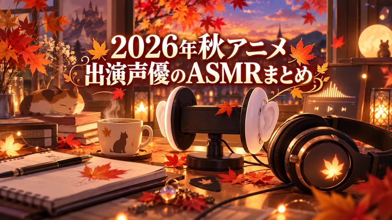 2026年秋アニメ出演声優のASMRまとめ｜作品・キャラ別に検索