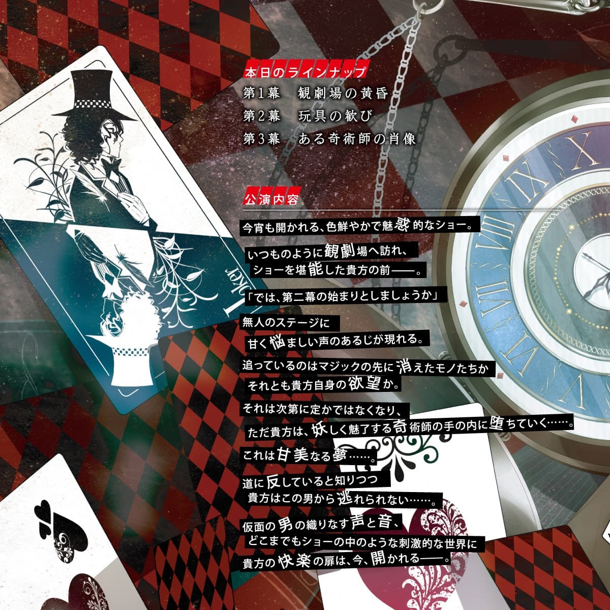 感応時間4 ～ねじまき帽子屋の観劇ショー～ CV.森川智之 サンプル画像 1