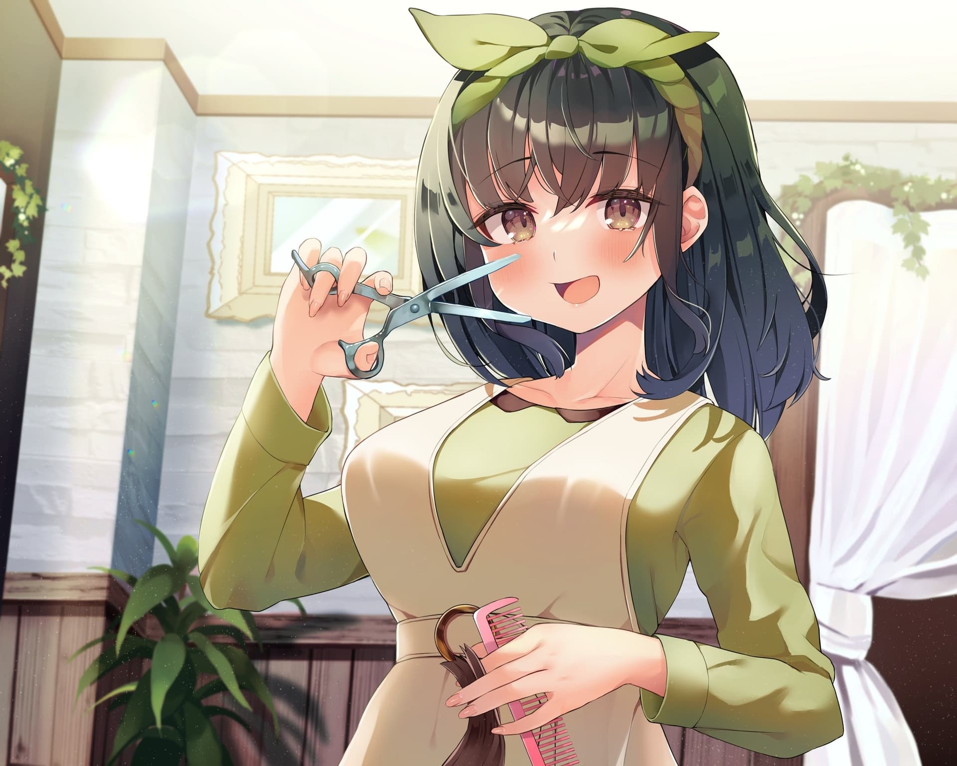 【チョキチョキ・シャンプー・耳元囁き】お客さんとの距離が近すぎる美容院第二弾～人懐っこい上京方言娘～【CV.野中藍】 サンプル画像 1