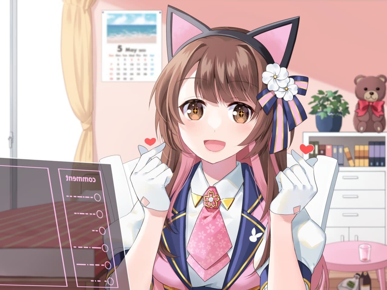 【ASMR・耳かき・添い寝】僕だけのVtuber ～みんなの(いじられ)アイドルとドキドキ2人きり配信!～ 【CV:安齋由香里】 サンプル画像 1