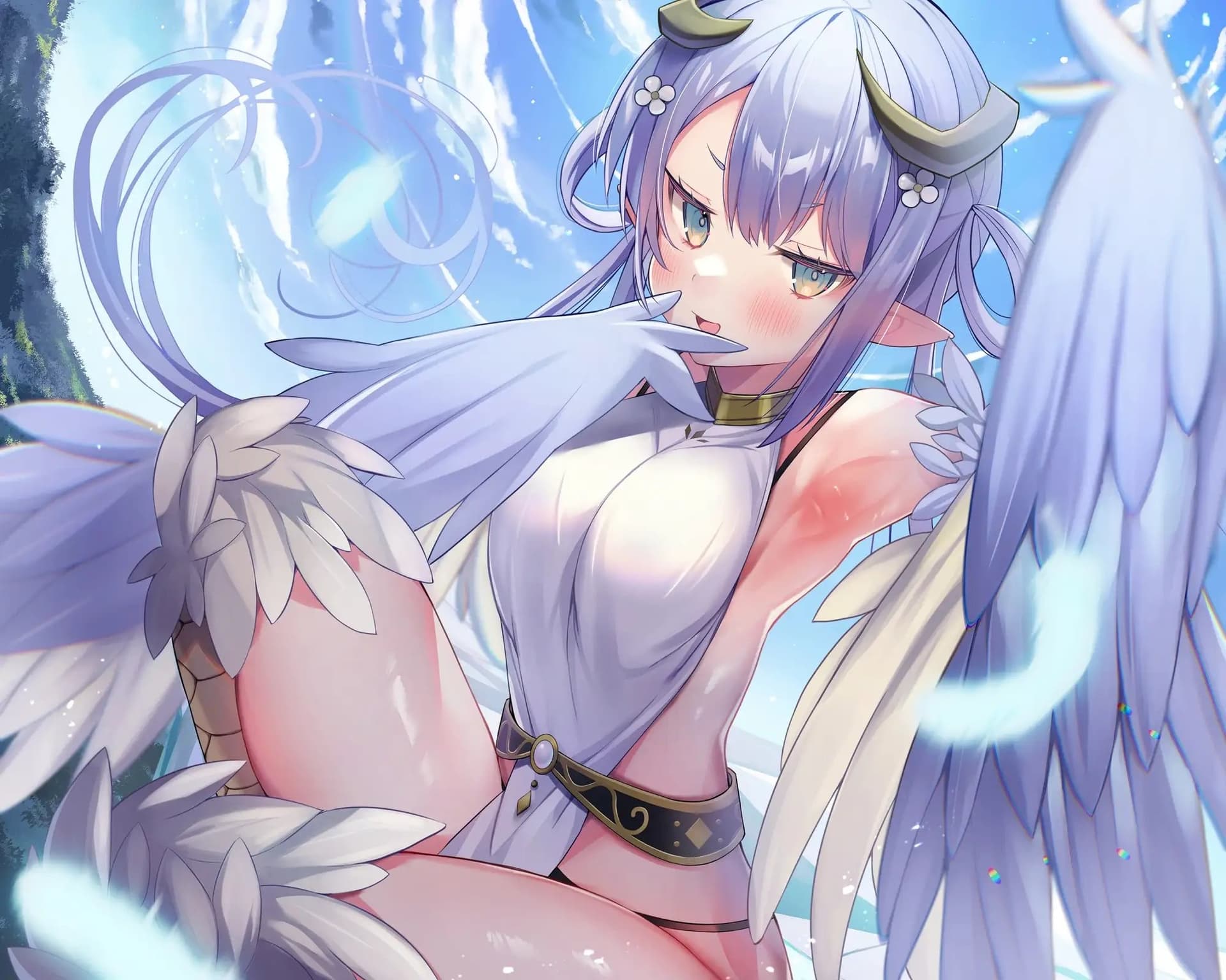 【羽みみかき】勇者よ、耳かきをしてやる。妾のものになれ～高貴なハーピー魔王 アンドレア～【CV.磯村知美】 サンプル画像 1