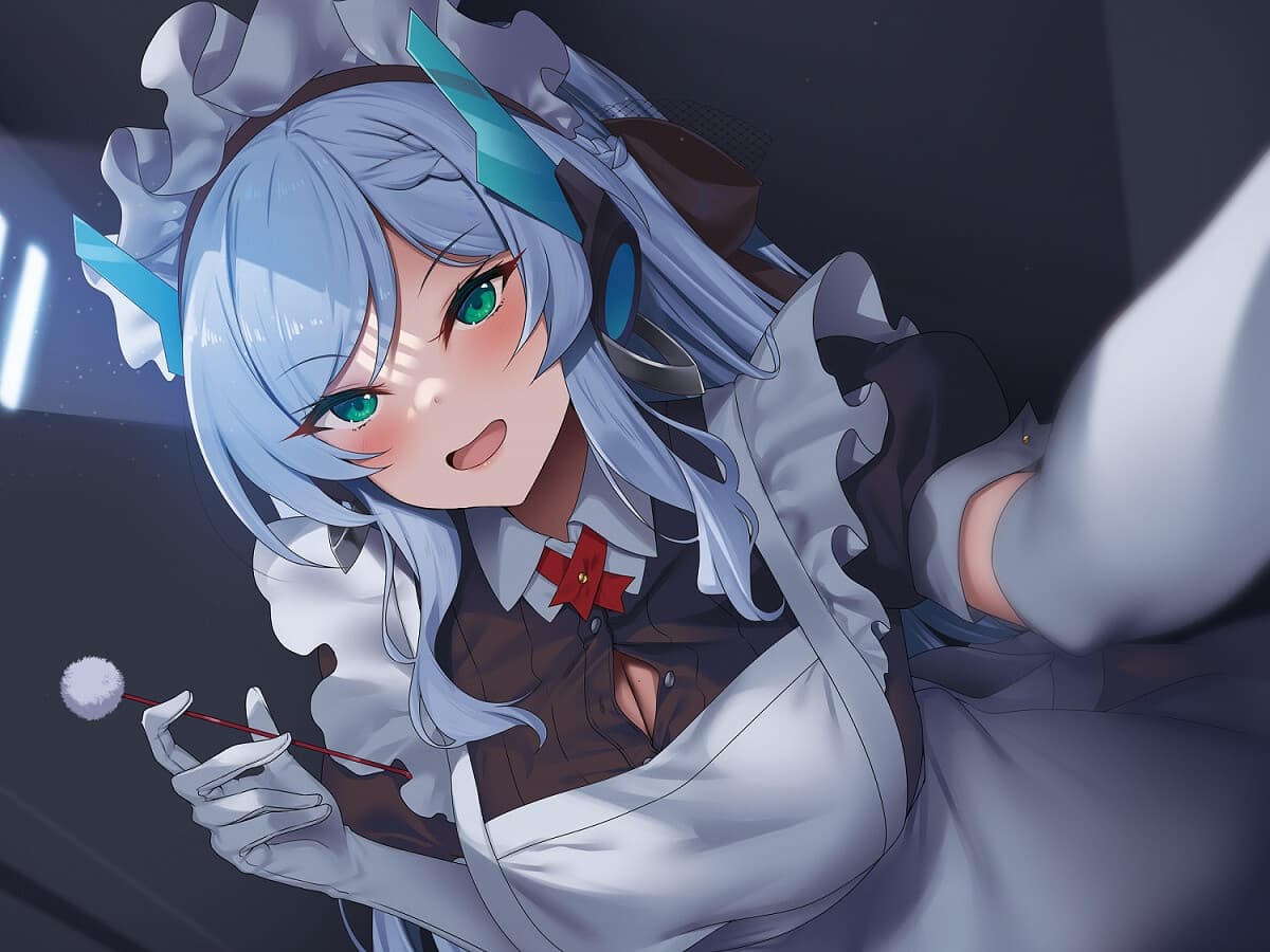 【耳かき/密着/メイド/KU100】完璧メイドはどこでも耳をかいてくる～声が出せないロッカー内で密着耳かき・耳舐めご奉仕～【CV:七瀬真結】 サンプル画像 3