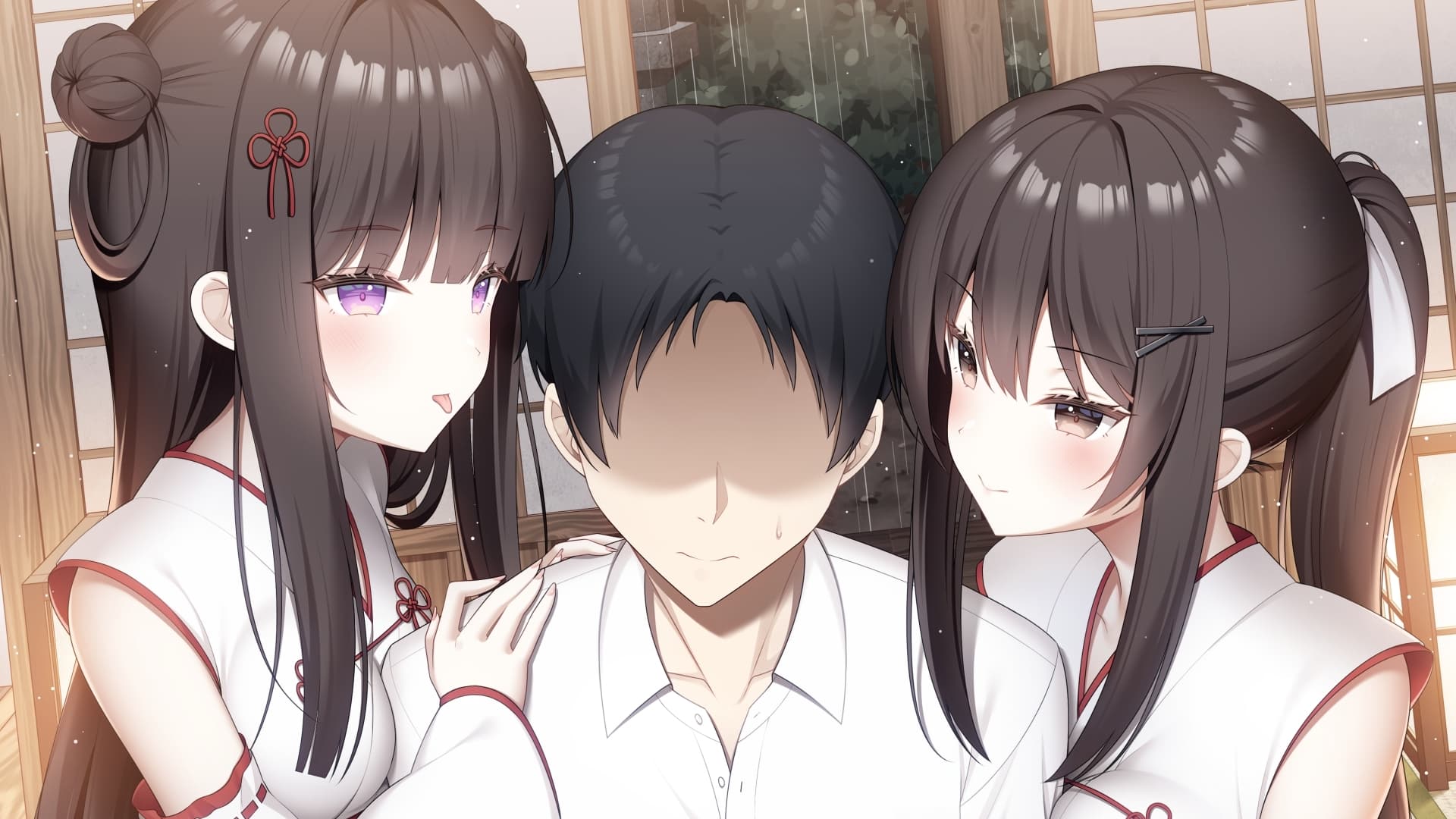 耳舐め耳ふーサンドイッチ ミコミコ耳舐め庵 神様のいる茶屋【箱河ノアさん&御崎ひよりさん】 サンプル画像 1