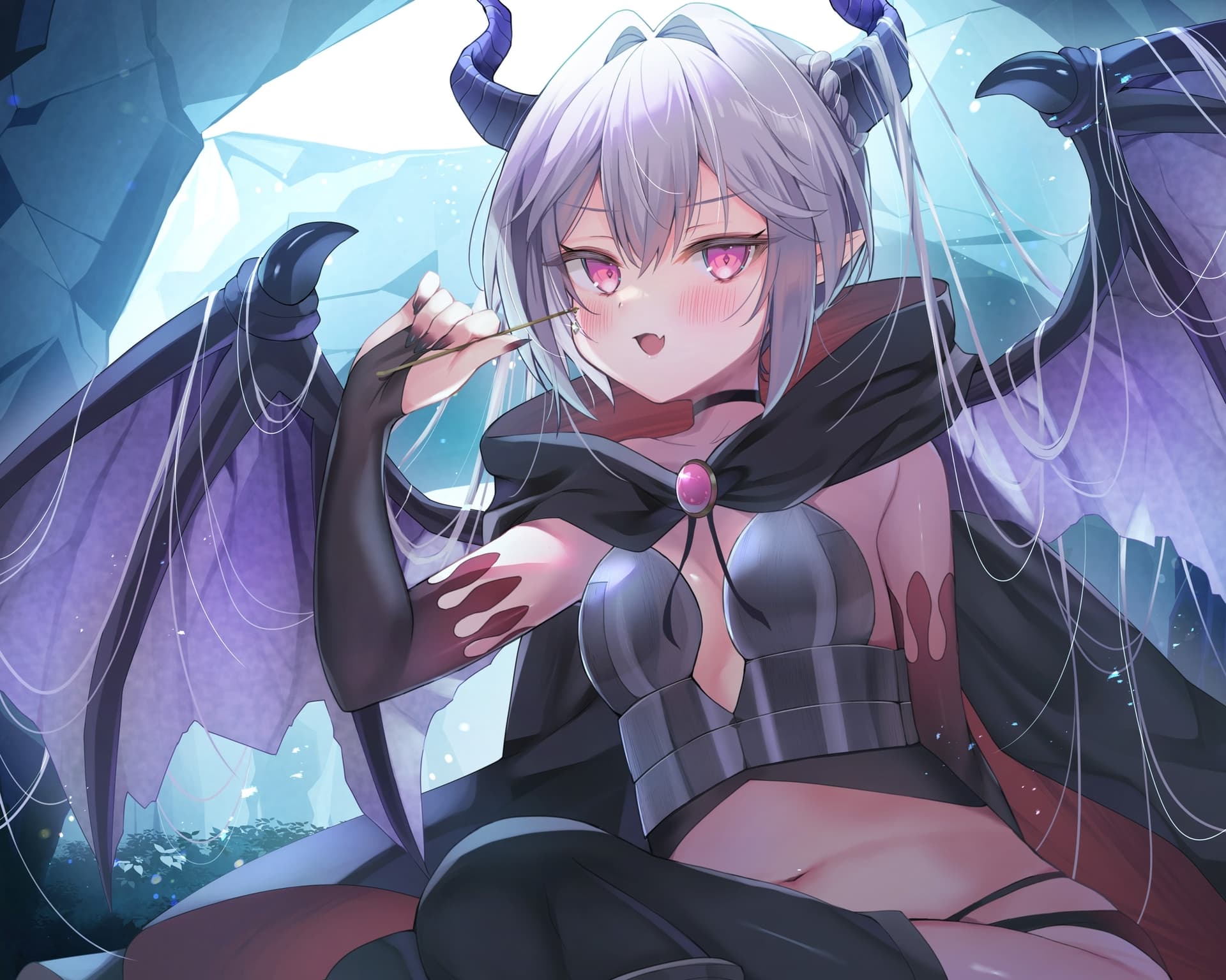 【ドラゴン耳かき】勇者!耳かきをしてやるからワガハイのものになるのだっ!～わがままドラゴン魔王アスタロト 【CV.藤井ゆきよ】 サンプル画像 1