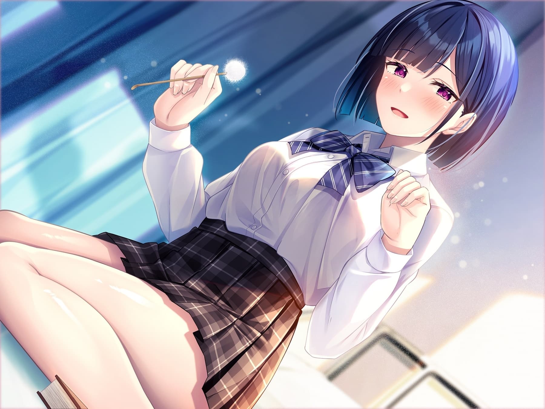 【ささやき耳かき×吐息たっぷりお耳ふー】保健室の天使たちに心まで癒されて～マイペースなあの子の膝枕でのんびり穏やかお耳かき～【CV.相坂優歌】 サンプル画像 1