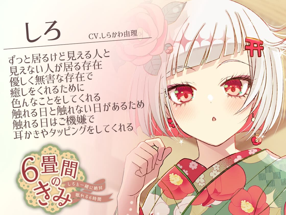 【絶対安眠6時間】6畳間のきみ～しろと一緒に絶対眠れる6時間～【KU100】 サンプル画像 1