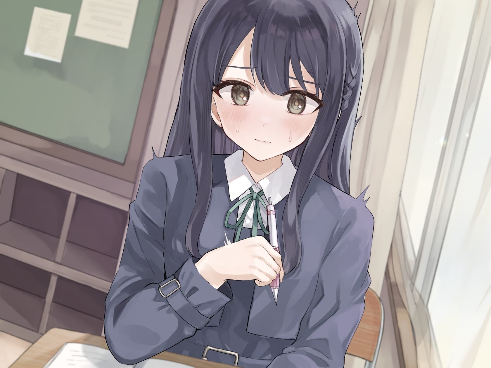 【おしっこ我慢/お漏らし】尿意を転送する力で委員長を困らせる〜ADV式音声作品〜 サンプル画像 1