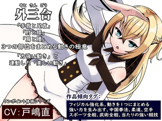 動きの極意「外三合(そとさんごう)」 「手首と足首」「肘と膝」「肩と腰」の3つをまとめる中国拳法の動きの極意  動きをまとめて強い力を出す