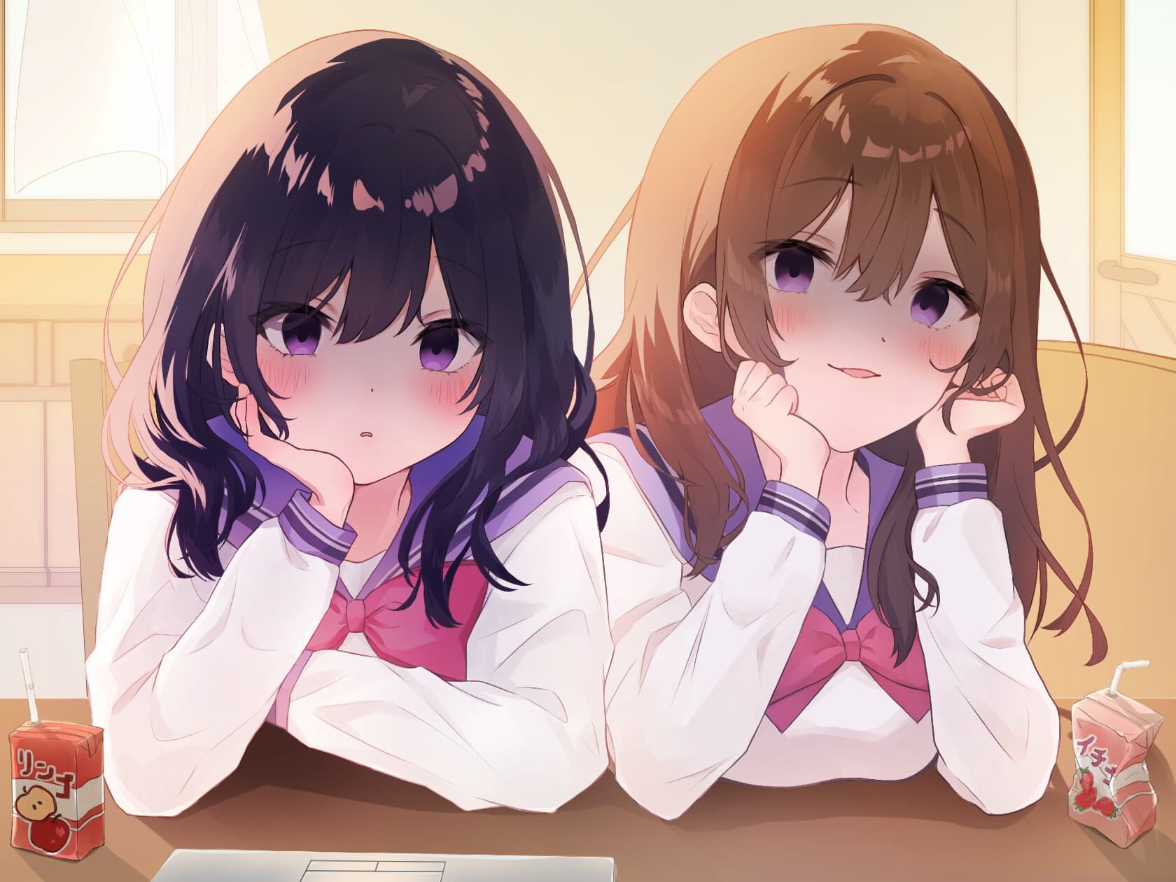 独占欲の強い姉妹と一緒に作業しよ?【バイノーラル音声】耳かき、耳ふー、ささやき、エンディング分岐 サンプル画像 8