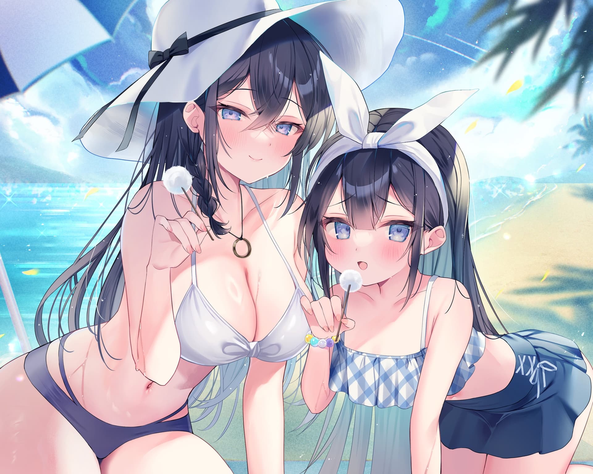 海姉妹 ～長女・希海&五女・真凜 水着姿の姉妹がおっとり&一所懸命にあなたを癒やすASMR～【CV.佐藤聡美&鈴木絵理】 サンプル画像 1