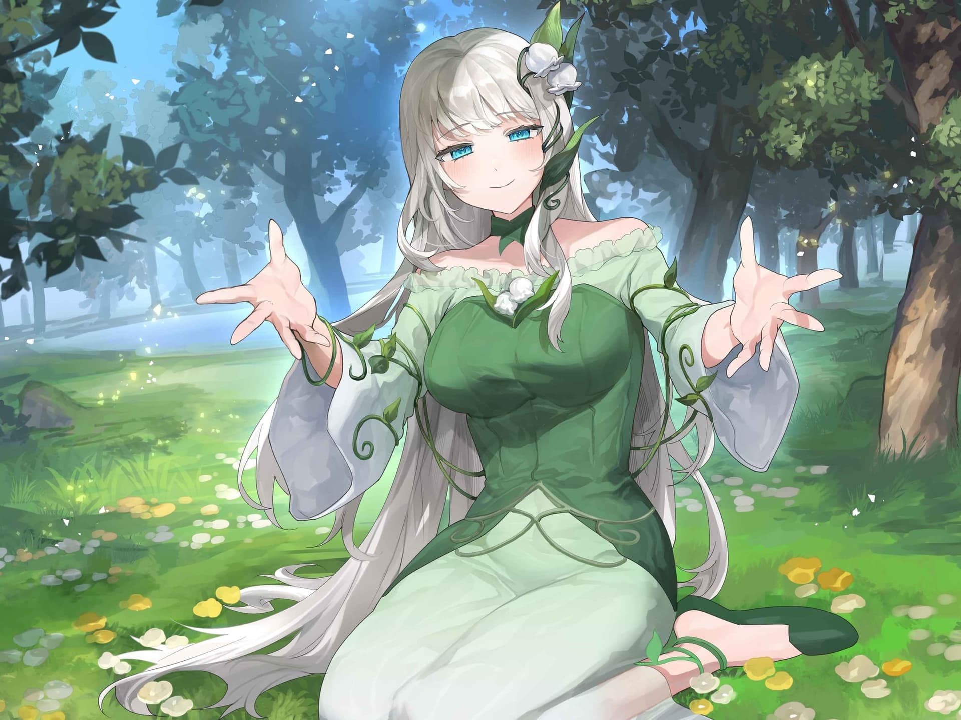 【ASMR】アルラウネのお姉さんに癒される【睡眠導入】 サンプル画像 1