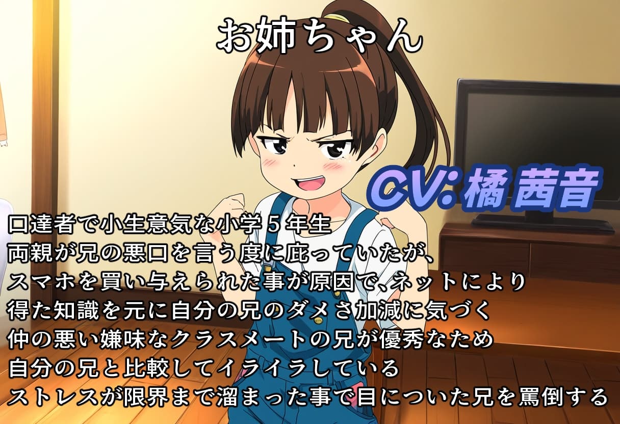 (疑似バイノーラル)お兄ちゃん大嫌い! サンプル画像 2