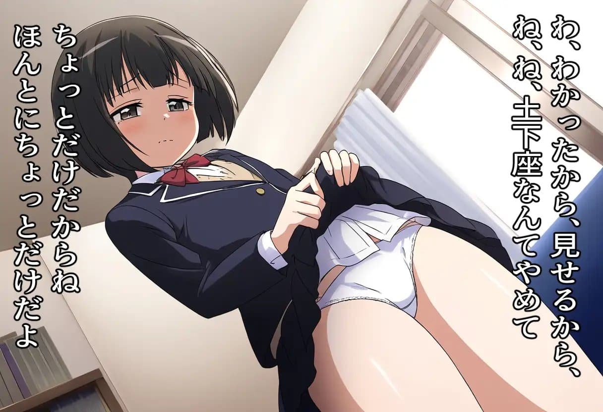 こ、これでいいの?断れない女の子下着見せ羞恥 サンプル画像 6