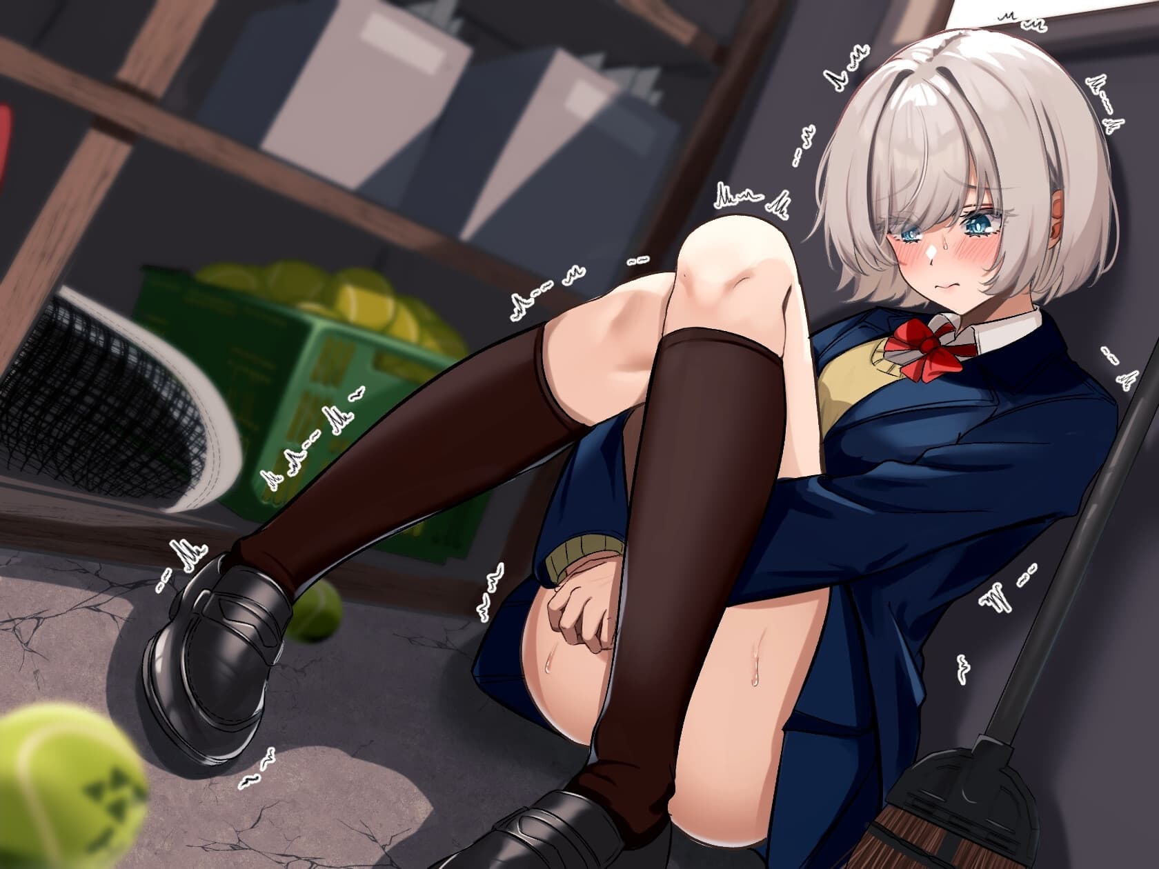 【おしっこ我慢】 後輩女子と放課後、部室に閉じ込められて   〜ADV式音声作品〜 サンプル画像 1