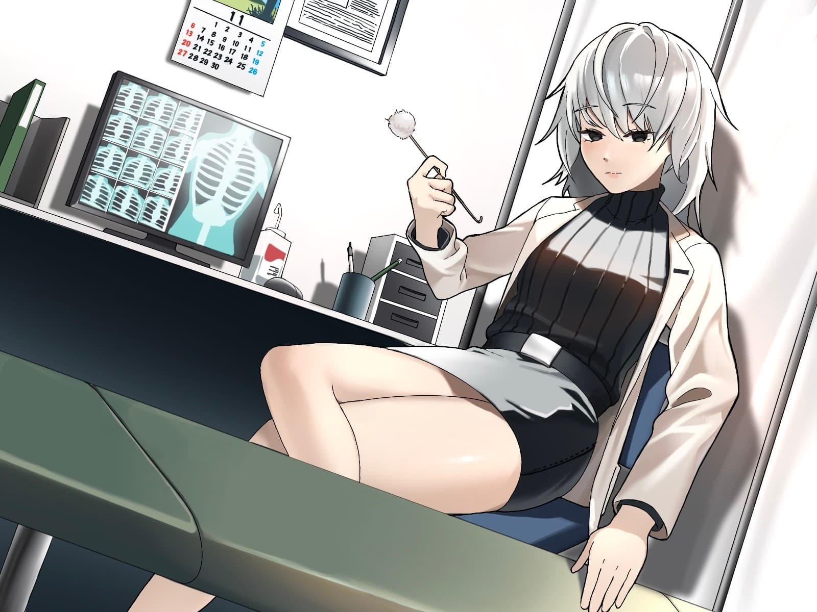 【耳かき/耳甘噛み】低音ボイスな町医者の耳責め触診 サンプル画像 2