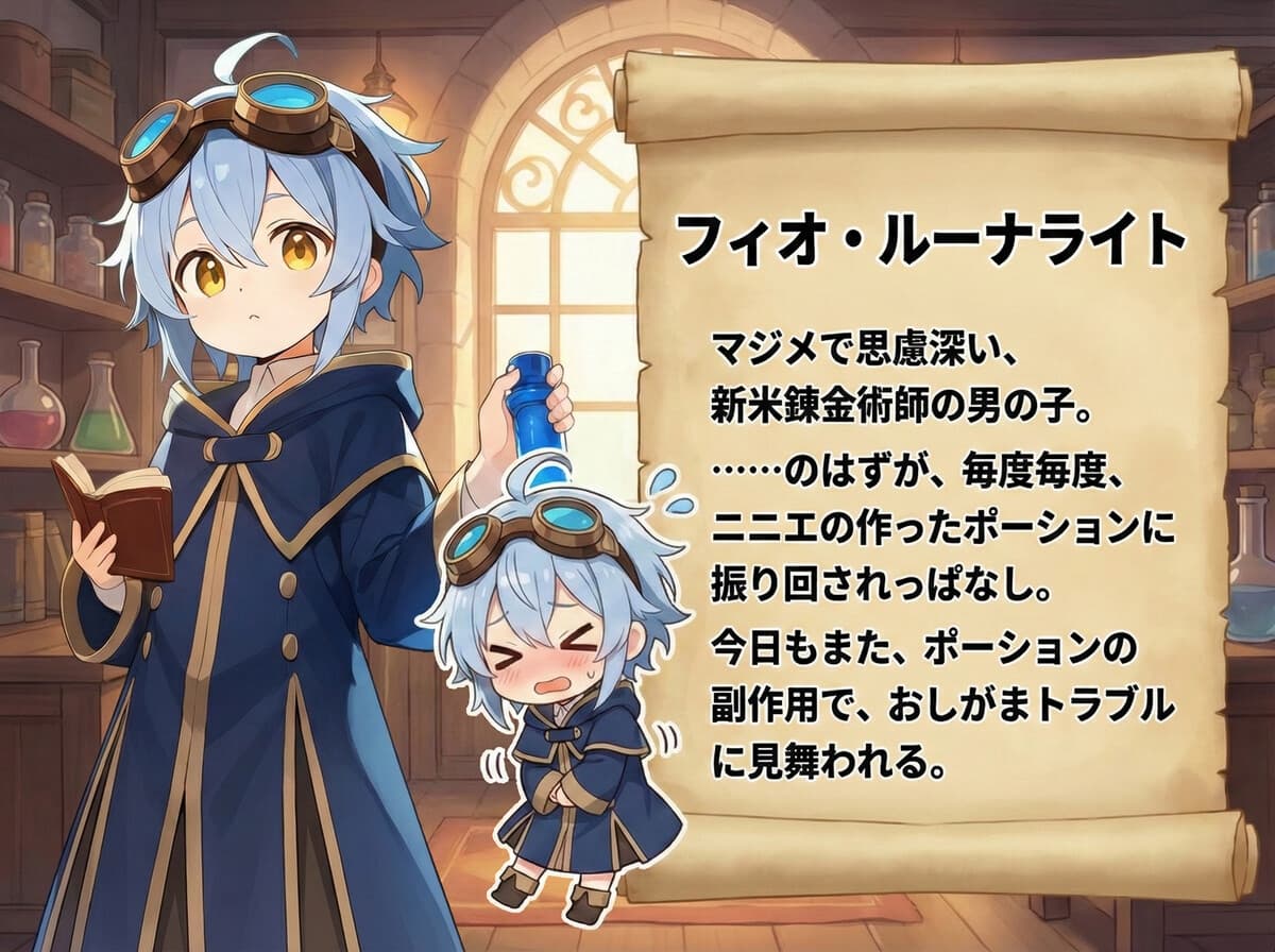 【おしっこ我慢】新米錬金術師 フィオとニニエのおしがま騒動記 サンプル画像 2