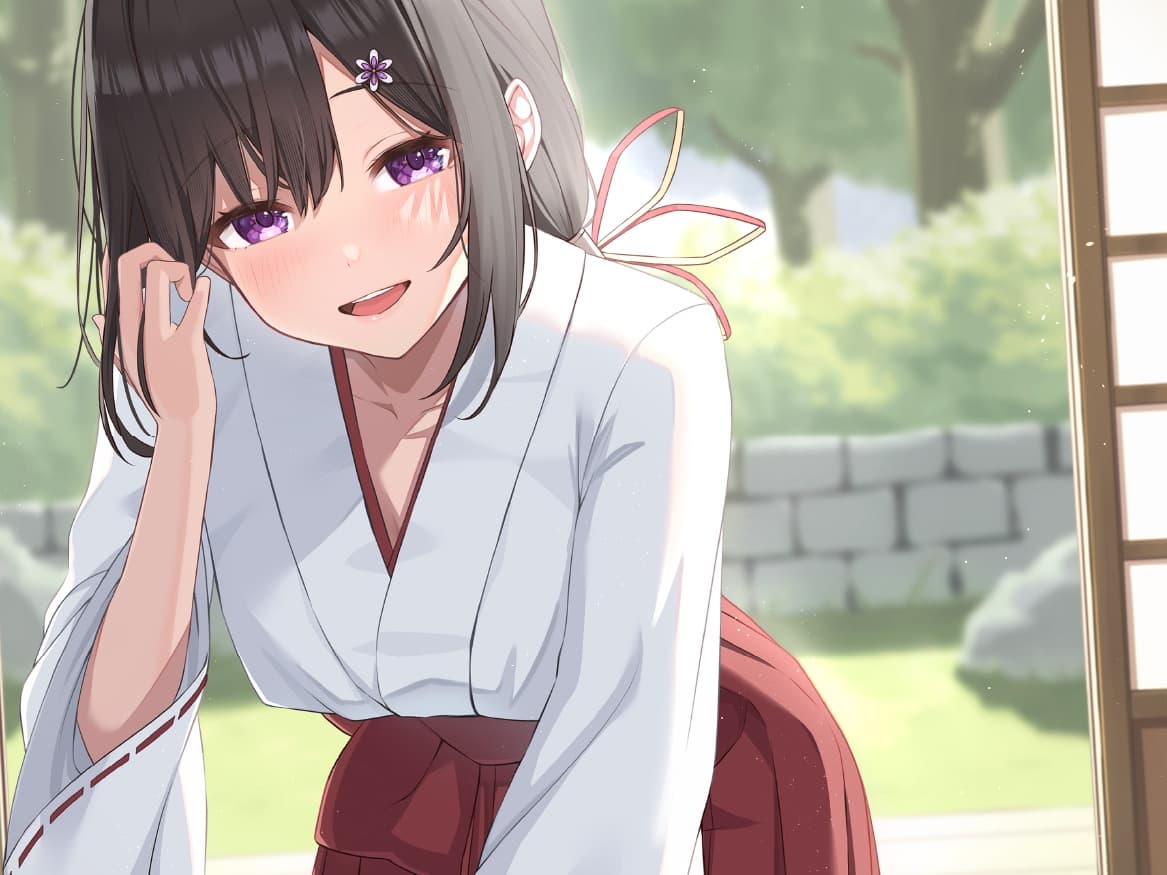 【CV.茅野愛衣】あなたを癒してくれる巫女さん【耳かき・添い寝】～『やがて散りゆく鏡の花へ』ASMR吉積舞編～ サンプル画像 1