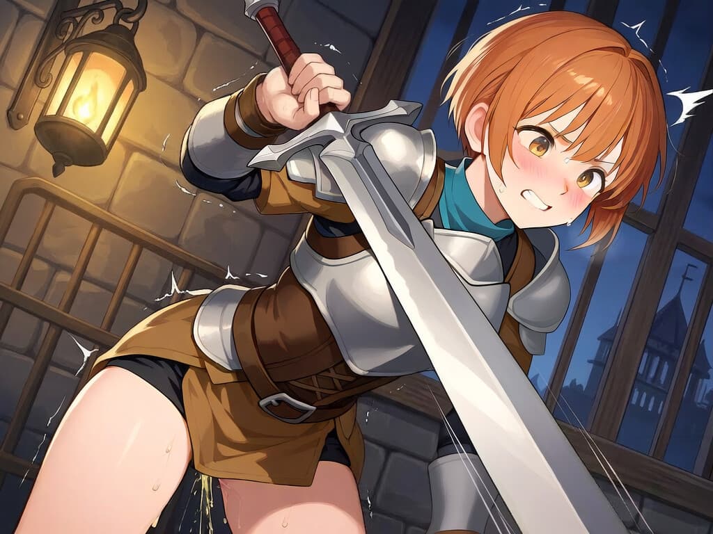 【おしっこ我慢】ダンジョンのトイレ事情！ サンプル画像 1