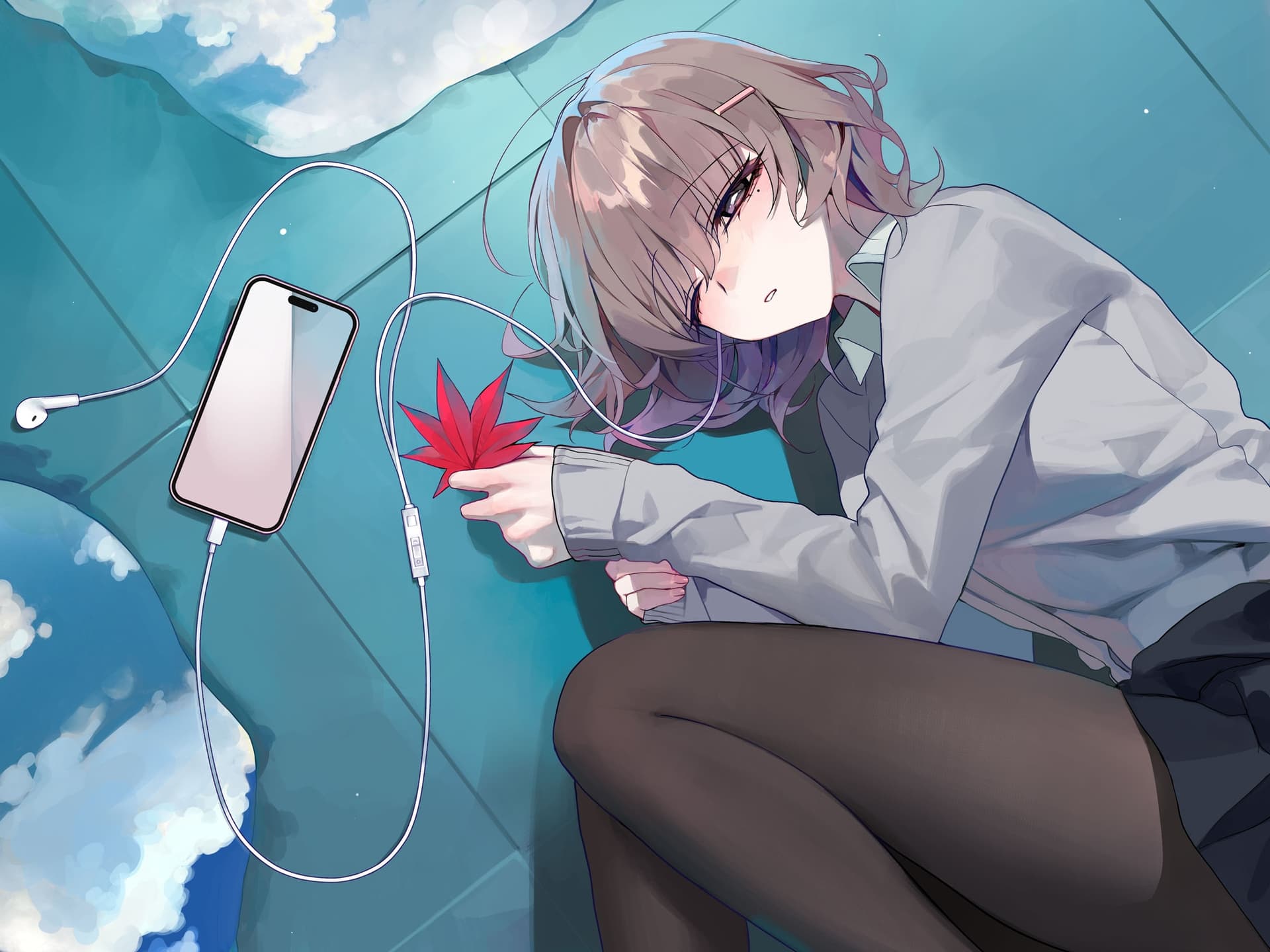 【安眠特化ASMR】初めての彼女は、屋上でもダウナー系が気持ちいい。【CV.土屋李央】 サンプル画像 1