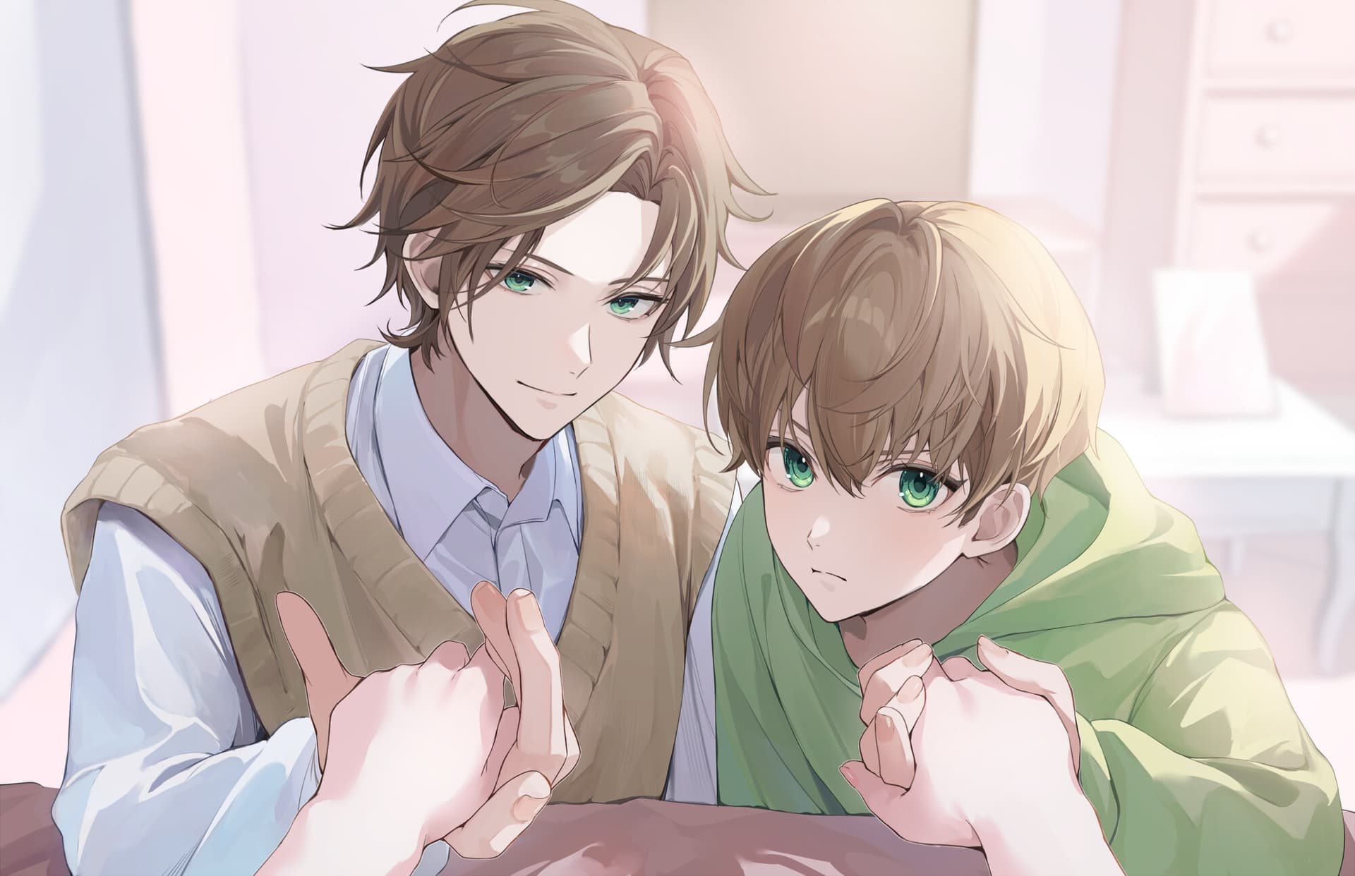 心配性な幼馴染の兄弟に癒されるリラックスタイム サンプル画像 1