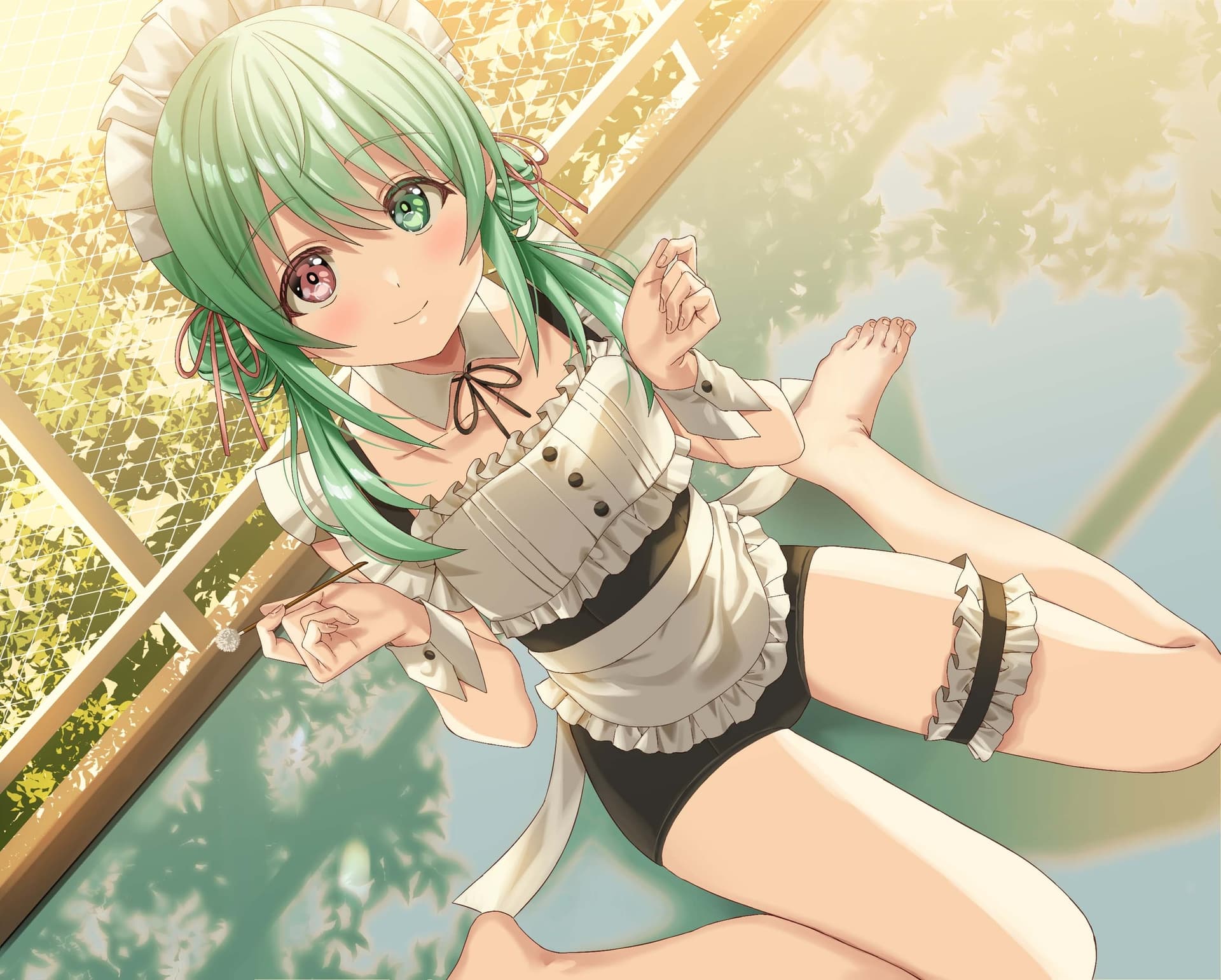 ひと夏の想い出『癒姫学園水泳部』～引っ込み思案な水着メイド、小鳥遊・B・アイル～【CV.飯田ヒカル】 サンプル画像 4