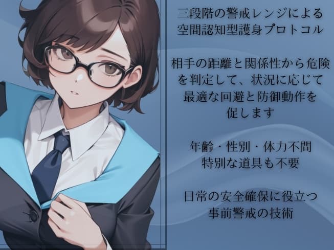 パーソナル・アラート「危険の事前察知」という最強の護身ノウハウ -三段階の警戒レンジで危険を事前察知していくテクニック- サンプル画像 1