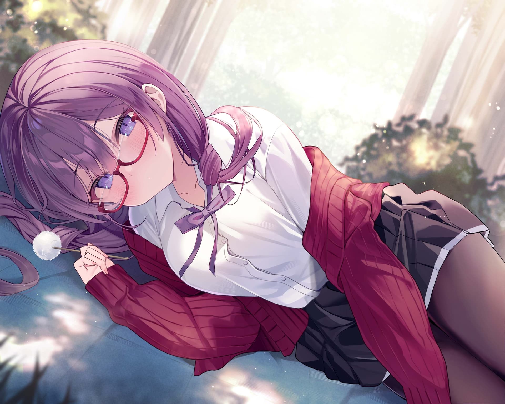 高嶺の花と森の中✨～蝶華女子高校2年3組 文学系で物静かだけど大胆な女子高生 長谷見薫～【CV.関口理咲】 サンプル画像 3