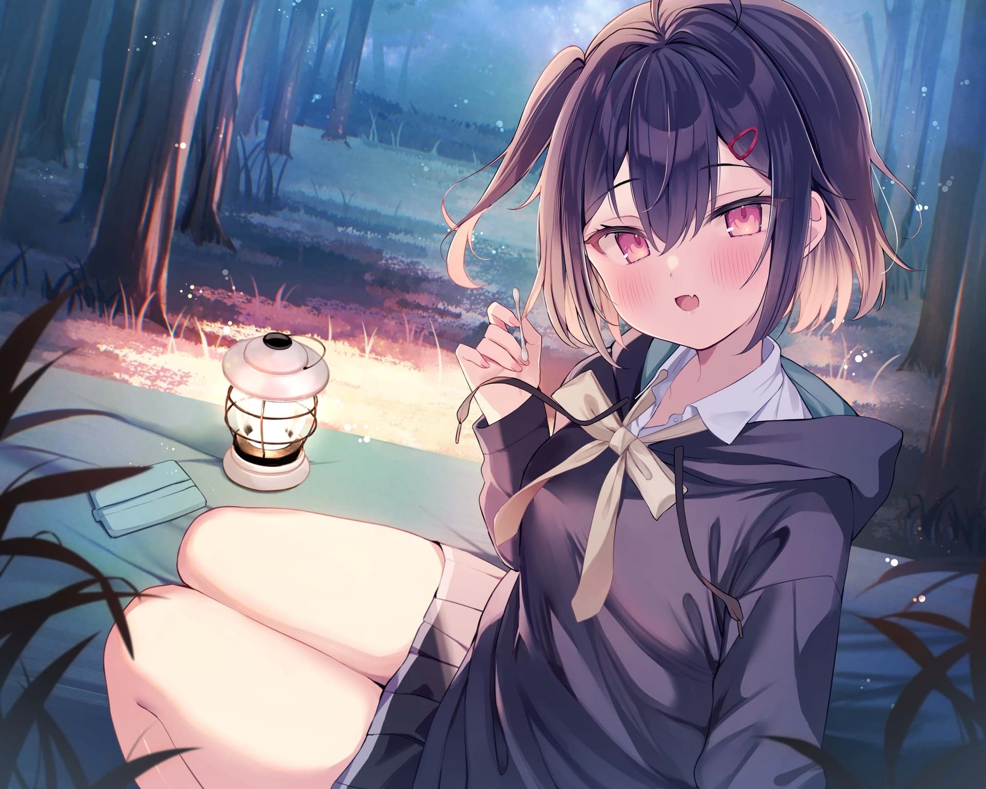 高嶺の花と森の中✨～蝶華女子高校2年4組 夜が好きでちょっといたずらっ子な女子高生 大城沙夜【CV.希水しお】 サンプル画像 3