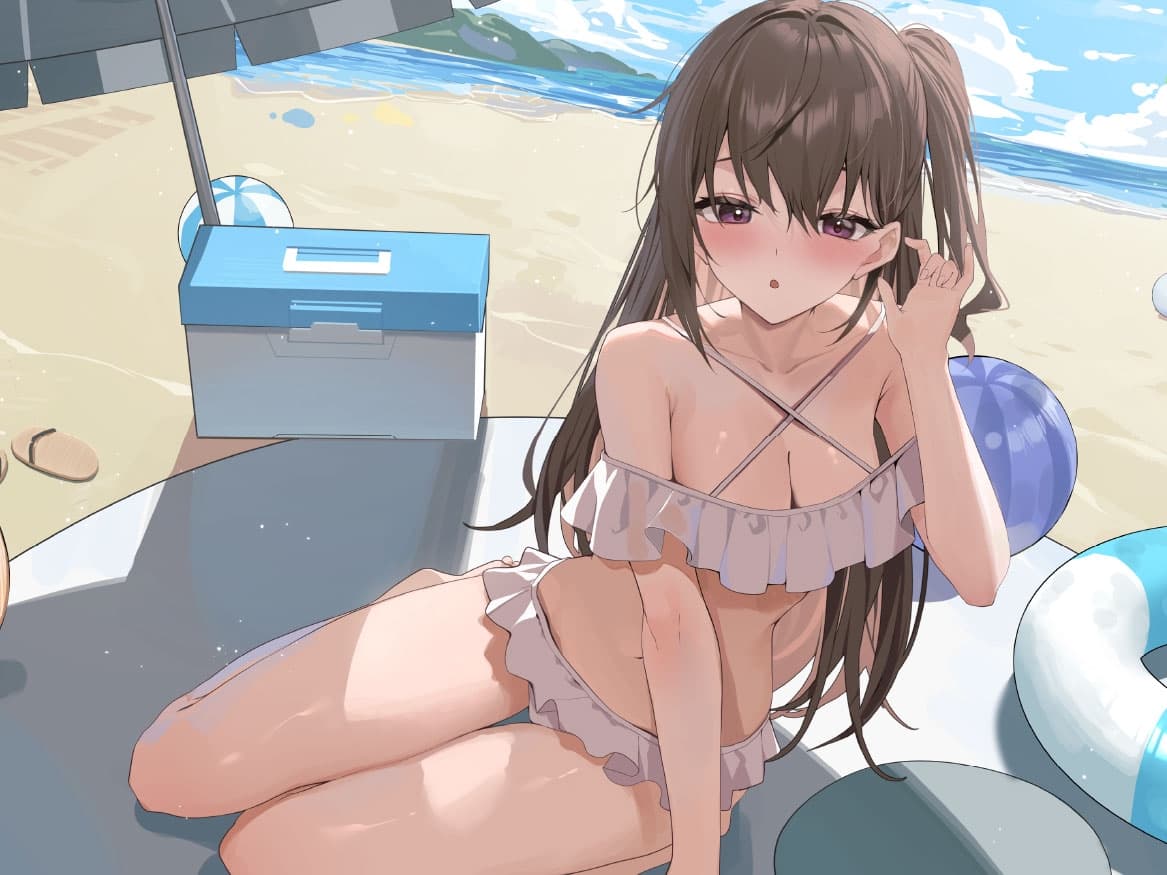 【CV.黒木ほの香】初めて出来た彼女がやけに積極的【耳かき・水着デート・膝枕】 サンプル画像 1