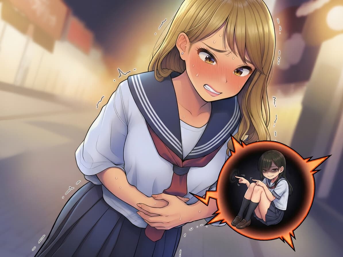 【おしっこ我慢】私をいじめるギャルの 体内に入って復讐 サンプル画像 1