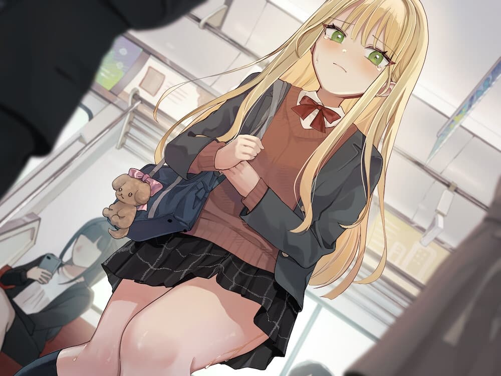 【おしがま/お漏らし】絶体絶命！緊急停止でおしっこが漏れそうになるJK 〜ADV式音声作品〜 サンプル画像 1