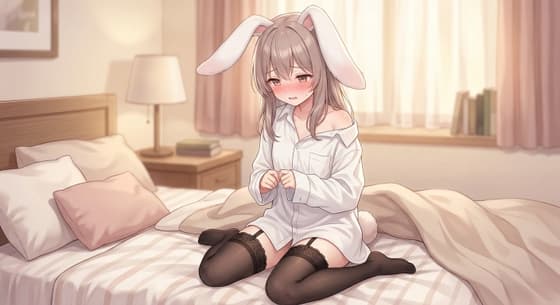 【中文音声】被抓包的秘密?发情期专属兔娘的“男友衬衫”与治愈膝枕