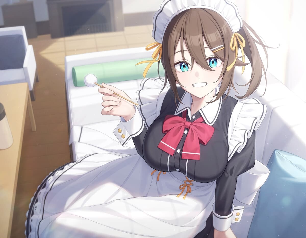 【ヨガ&耳かき&添い寝】専属メイドの癒しご給仕 〜元気メイド編〜【CV:乾夏寧】 サンプル画像 2