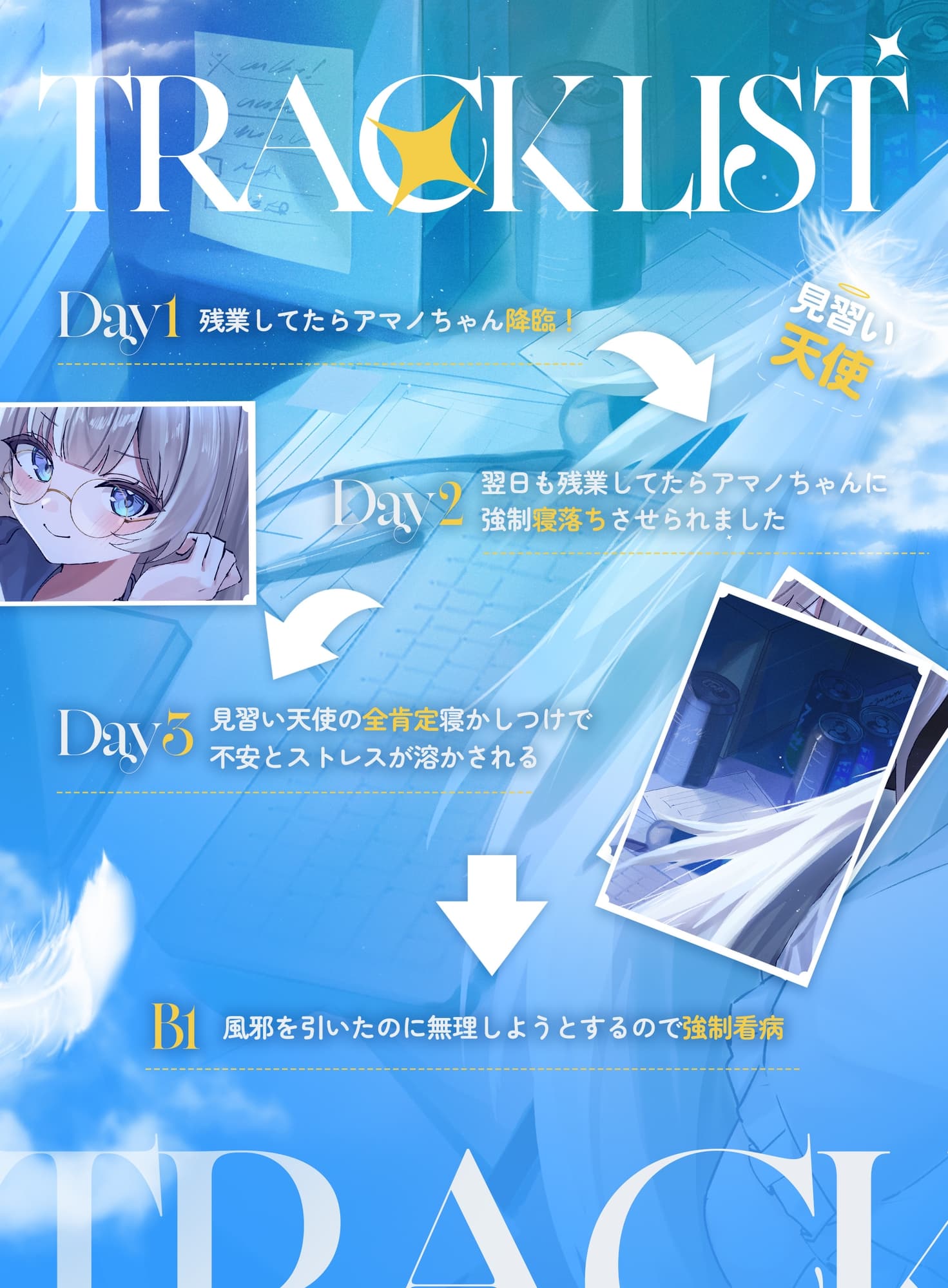 アマノちゃんは癒したい！！『天使見習いアマノちゃんは、あなたの疲れを見過ごせない！』 サンプル画像 4