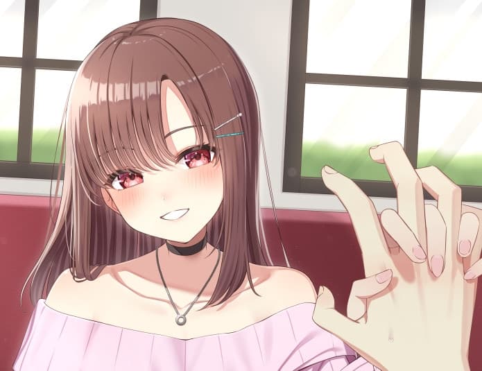 先輩ギャルに口説かれまくって、あまあま彼女ができました サンプル画像 1