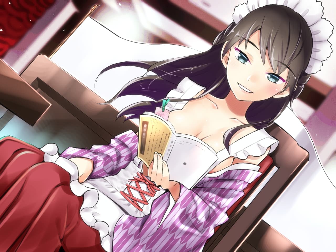 ご奉仕♪メイドり～夢☆しおり 癒し文学少女 全年齢版 サンプル画像 1