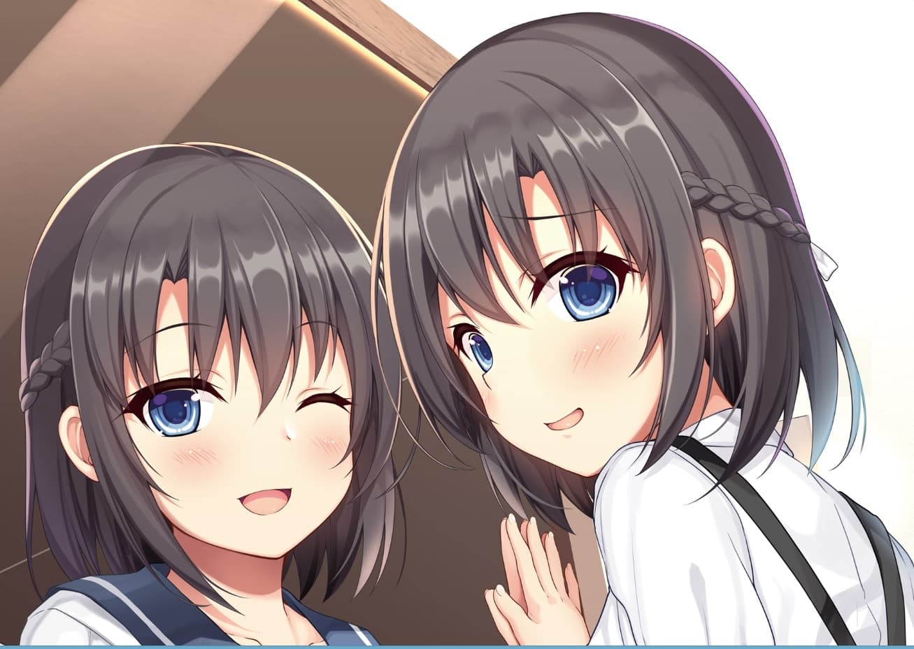 店長…あたし達の事、ほからんでよ?～JKバイトから驚きの告白!明日梨と夏希、秘密の共有メモリー～通常版 サンプル画像 1