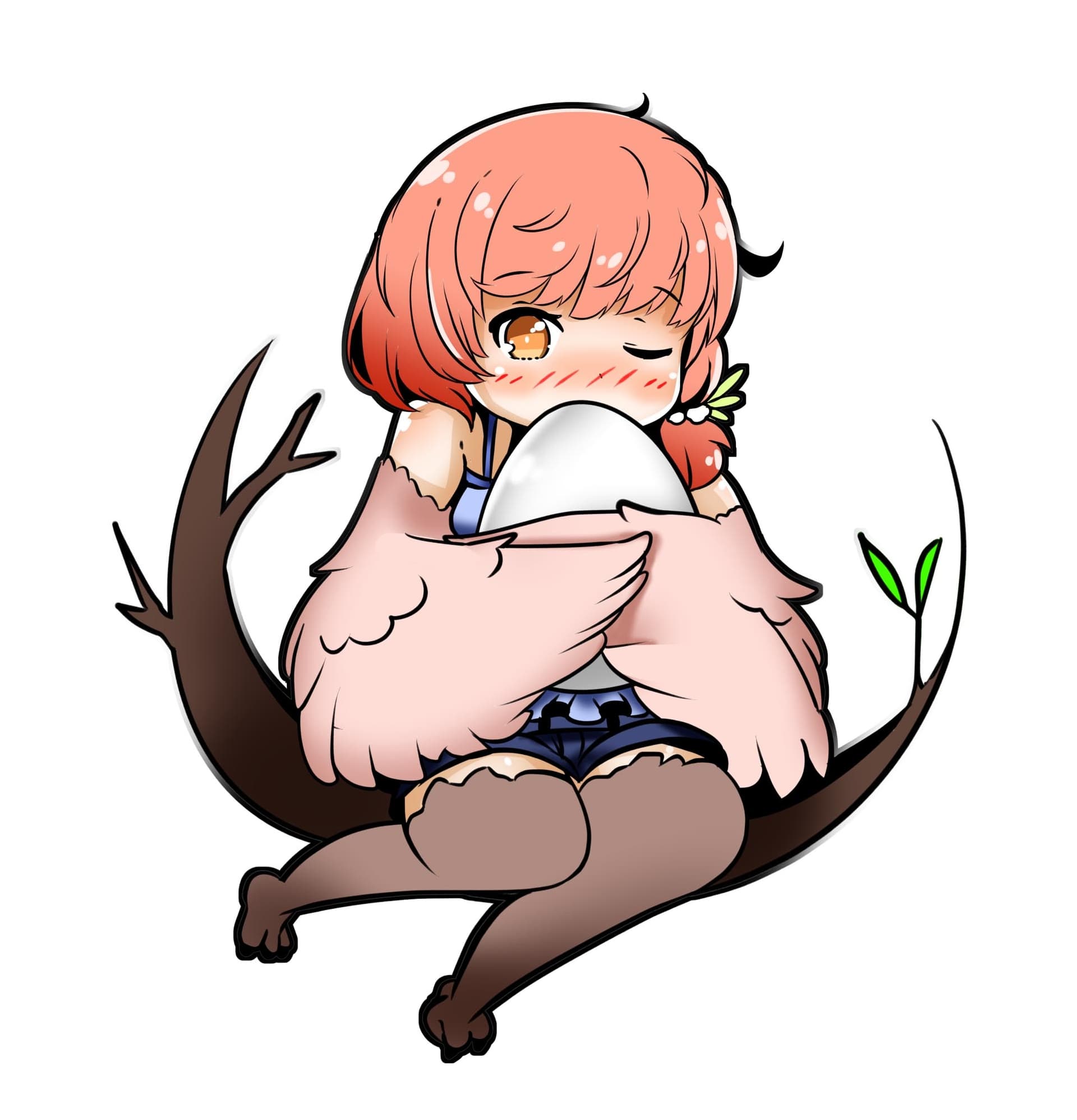 恥ずかしがりやなハーピー娘と癒しの巣生活 サンプル画像 2