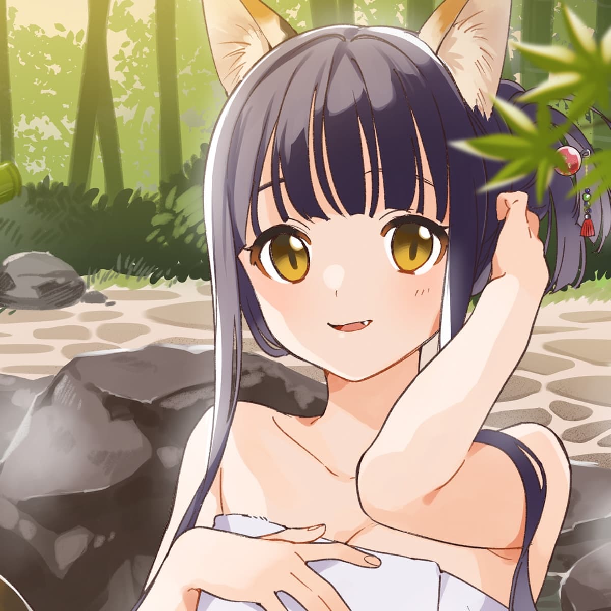 【耳かき・ねこじゃらし】ねこぐらし。2〜ミケ猫少女とマタタビの湯〜【CV: 上坂すみれ】 サンプル画像 2