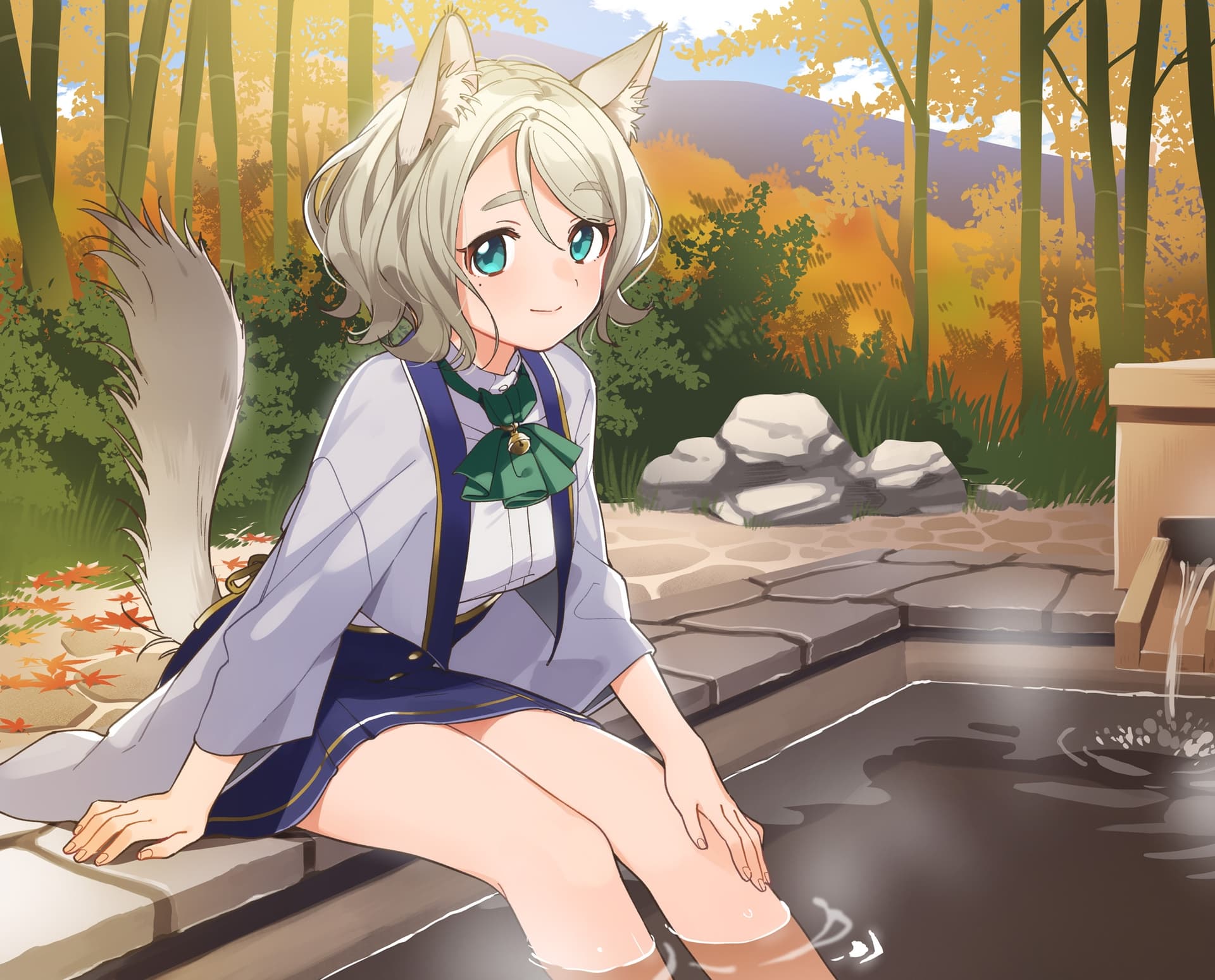 【耳かき・炭酸シャンプー】ねこぐらし。2〜チンチラ猫娘と癒やしの足湯〜【CV: 伊藤かな恵】 サンプル画像 3