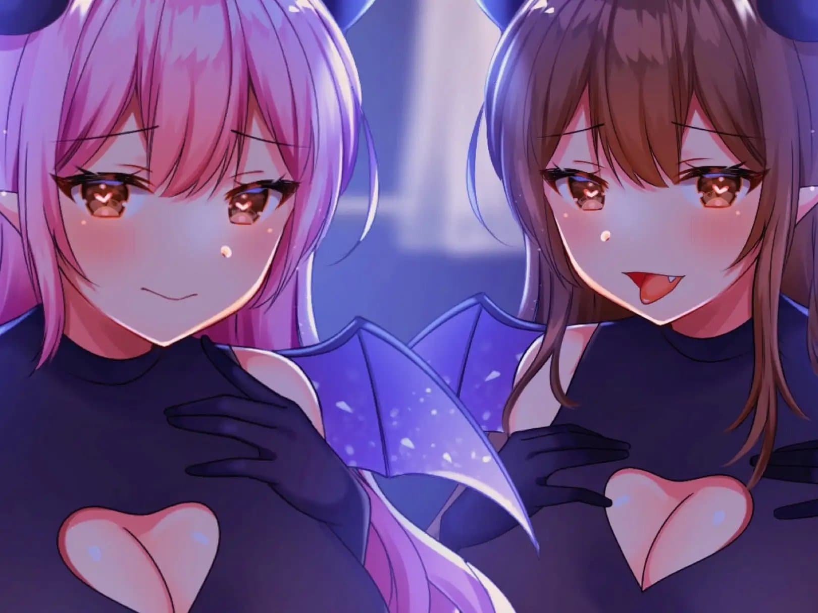 サキュバスと吸血鬼のハーフにねっとり耳舐め&吸血されちゃう...【ぐっぽり耳奥耳舐め/吸血音】 サンプル画像 5