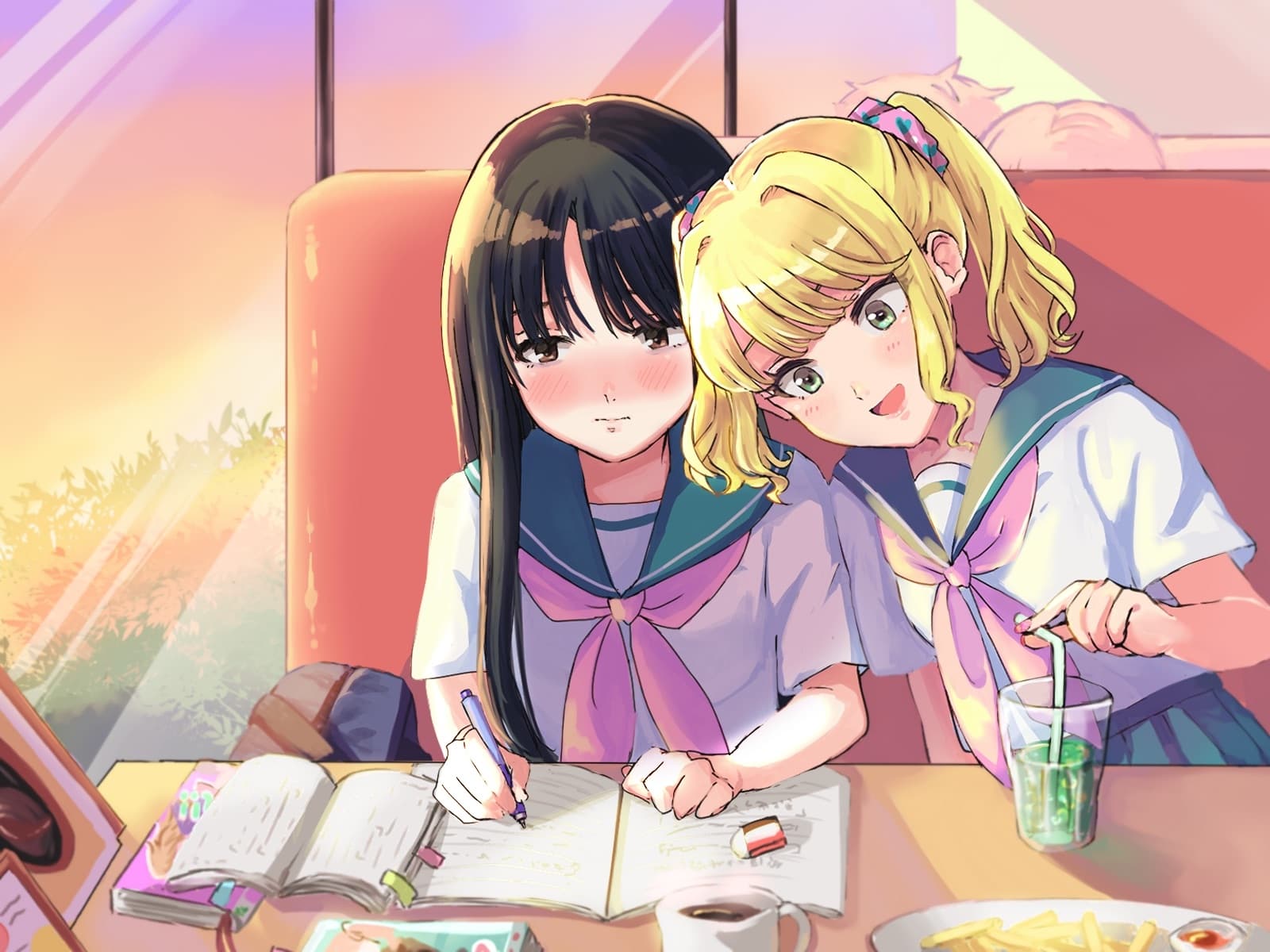 ラノベを書きにファミレスへ～陽キャちゃんのちょっかいには負けません～ サンプル画像 3