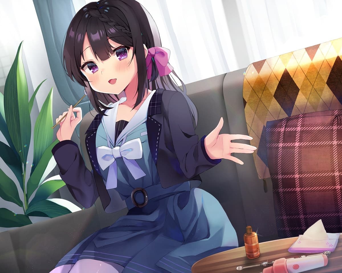 【竹・スクリュー・吸着耳かき】私立小戸入高校ASMR部活動記録～耳かきオタクの清楚系(?)JK瀬奈との実験～【プレミアムサウンド2022】 サンプル画像 1