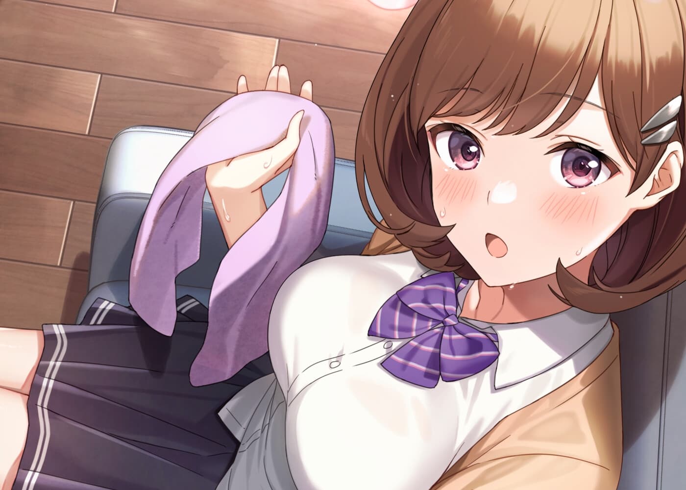 【髪拭き・耳かき・添い寝】お姉さん系幼馴染と過ごすまったり雨宿りタイム【CV.大西亜玖璃】 サンプル画像 1