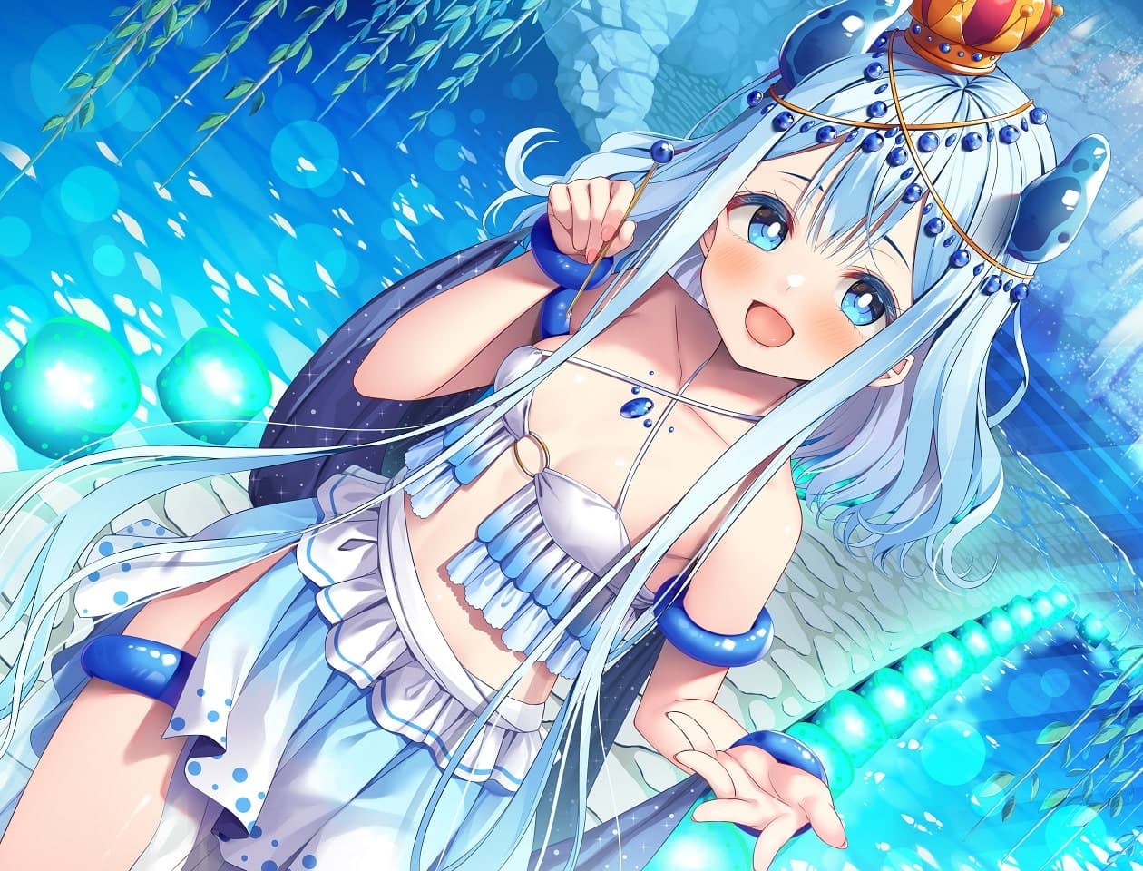 ねえ勇者様。耳かきをしてあげるから私のものにならない?～全てを溺れさせてしまうスライムの魔王【CV.民安ともえ】 サンプル画像 1