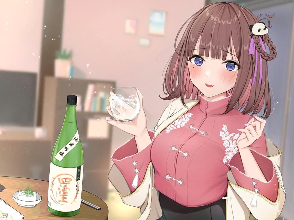 【ドキドキ日本酒ASMR】日本酒のおとも - 甘ふわ乙女とドキドキ宅飲み -【CV.内田彩】 サンプル画像 1