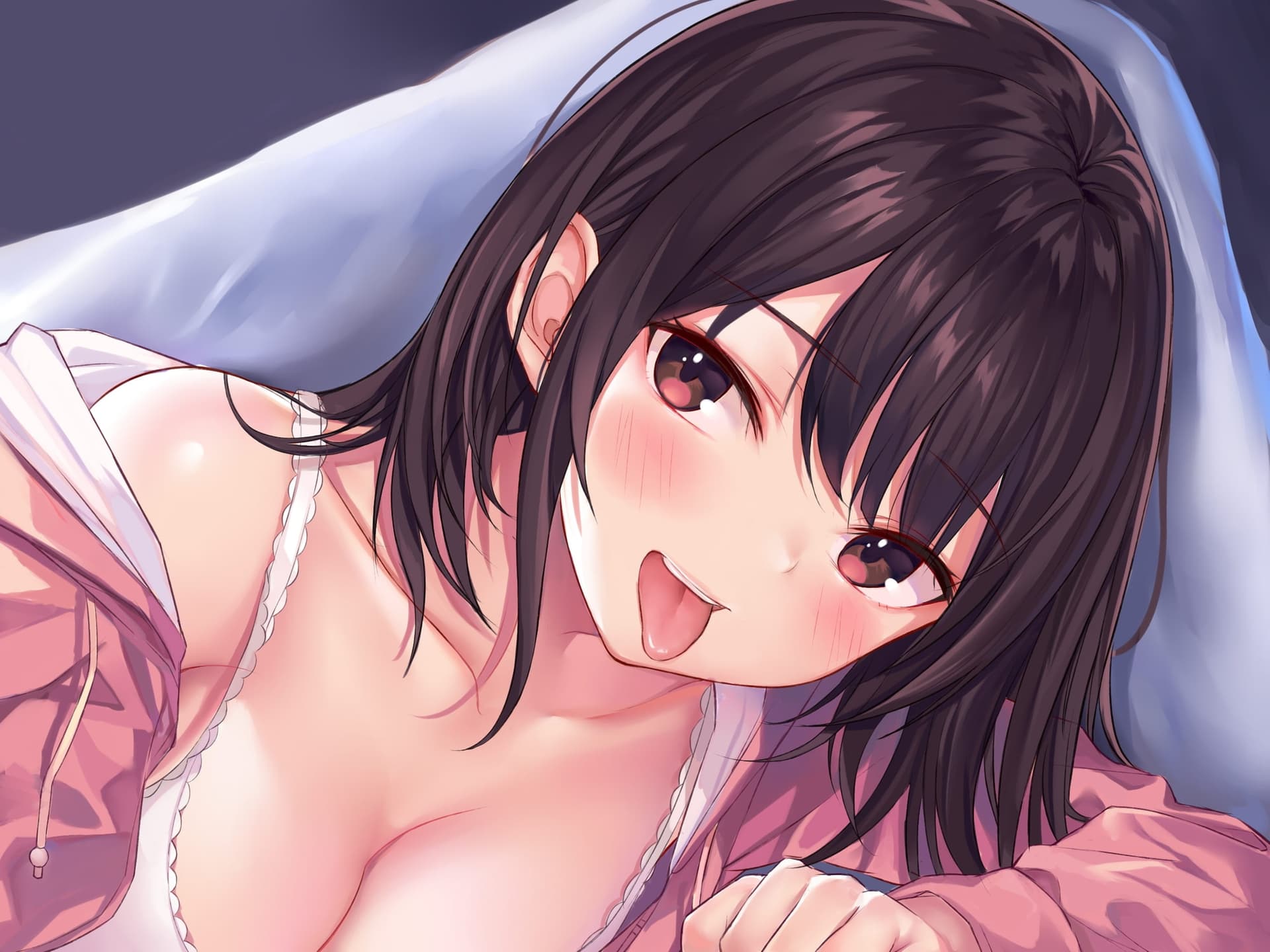 【耳毛剃り/耳かき/耳奥ぐぽぐちゅ舐め/密着囁き/添い寝】僕の奥さんは積極的～耳かきだけで寝ないで…?～ サンプル画像 1