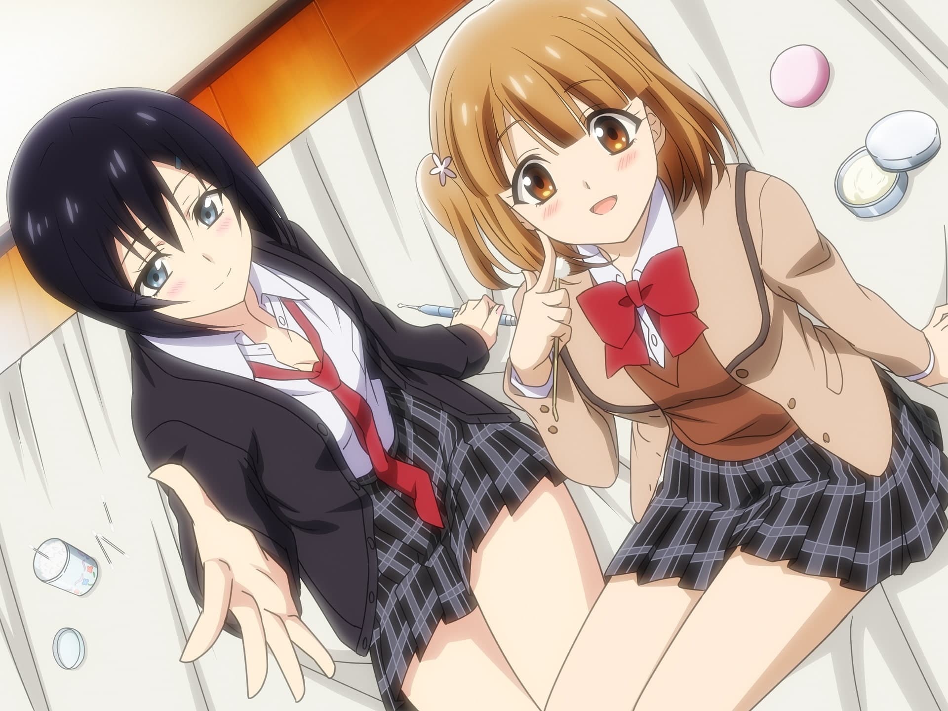 【アニメ放映記念200円】2人の女友達に挟まれて、ふにゃふにゃ耳かき&とろとろマッサージ♪【CV.大西沙織&鬼頭明里】 サンプル画像 1