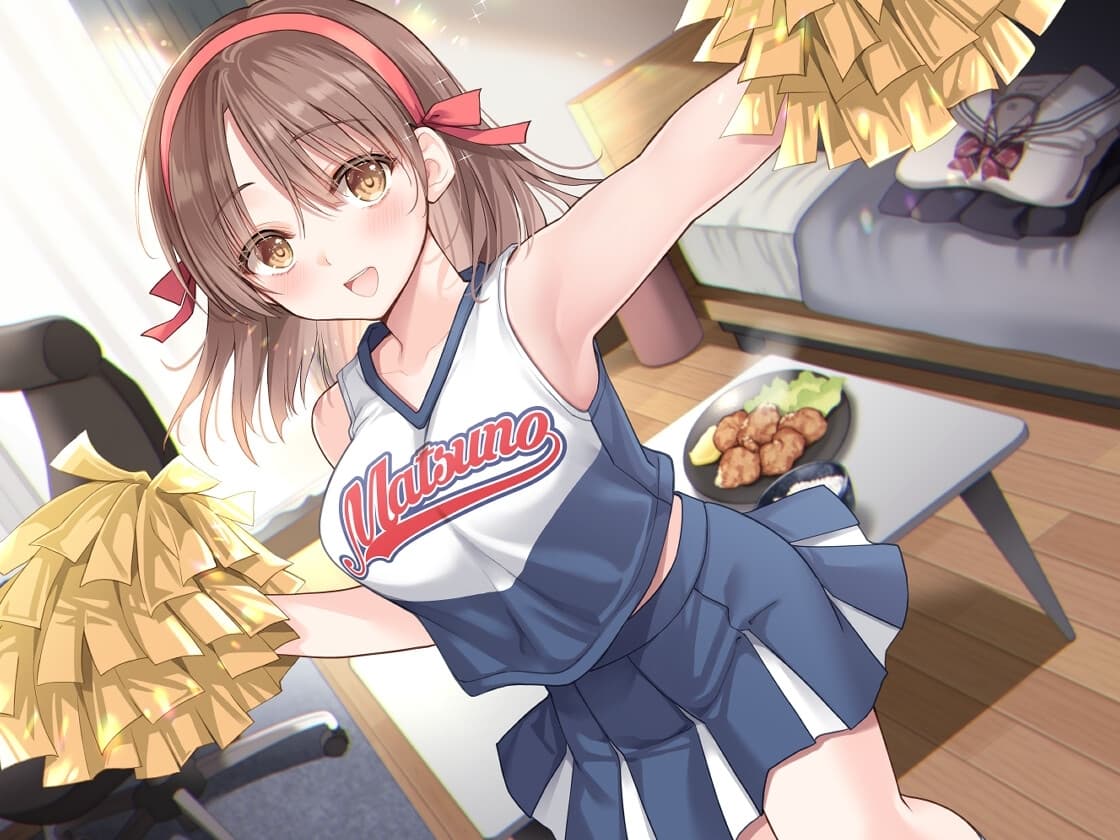 かじょサポ ～チア部所属のJK彼女が、疲れた社会人の俺を元気にしてくれる～ サンプル画像 1