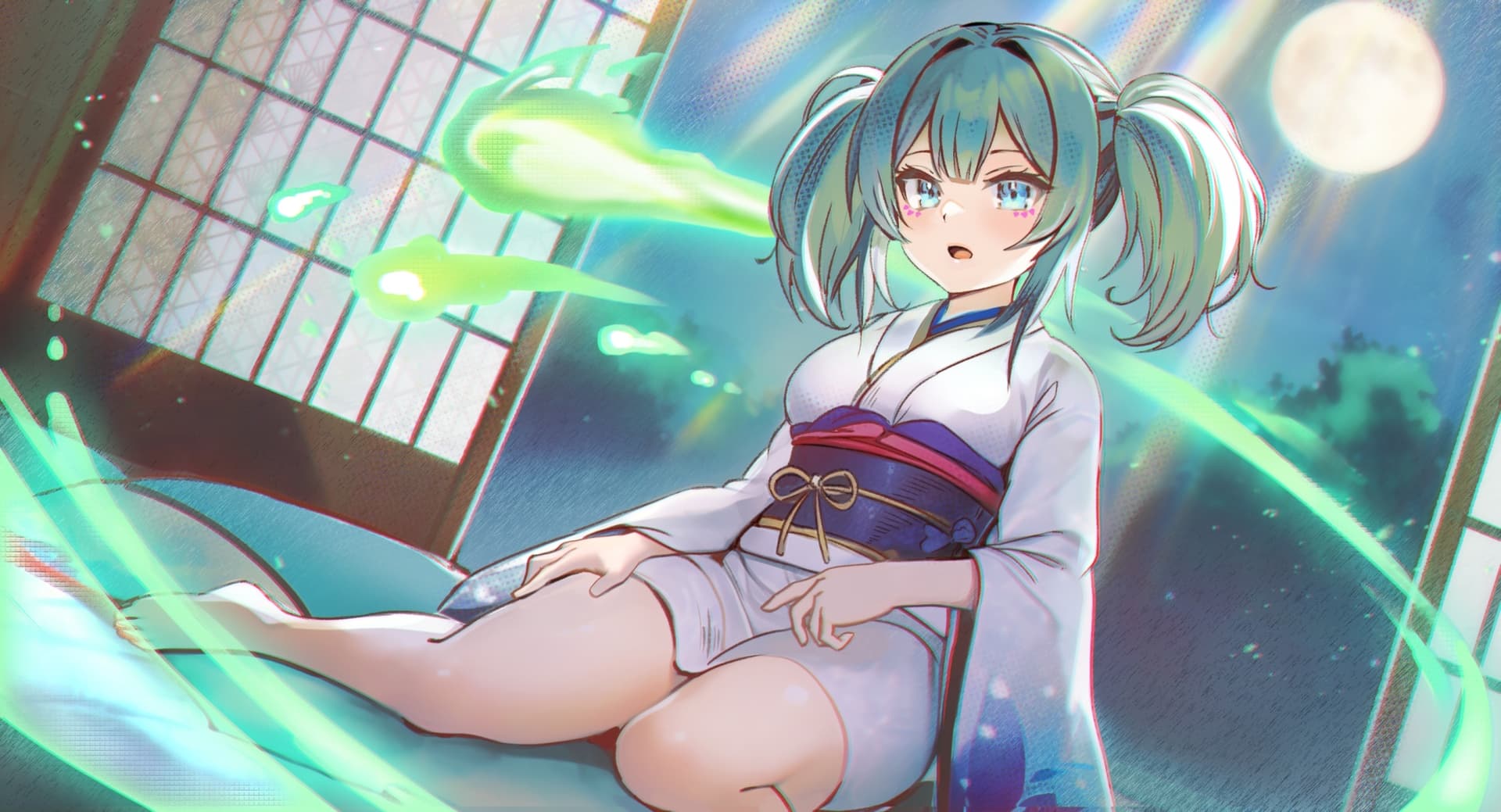 幽霊娘が膝枕で寝かしつけてくれるASMR cv.陽向葵ゅか サンプル画像 1